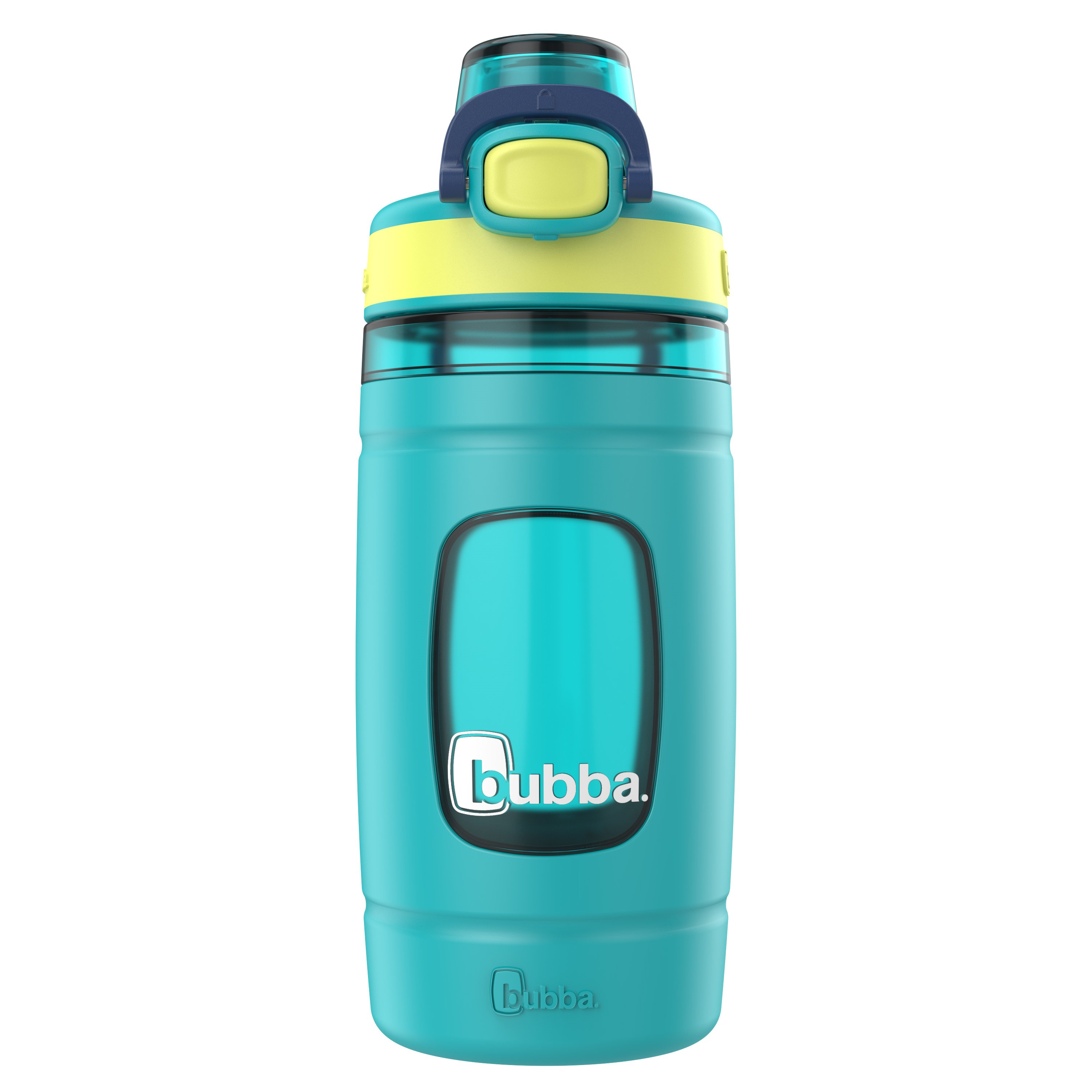 16 oz Flo Water Bottle, Scuba/Limelight/Dark Cobalt - studio view 1