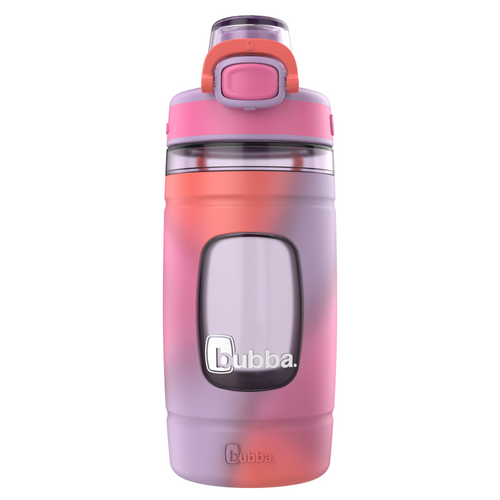 16 oz Flo Water Bottle, Lavender Frost/Azalea/Coral - studio view 1