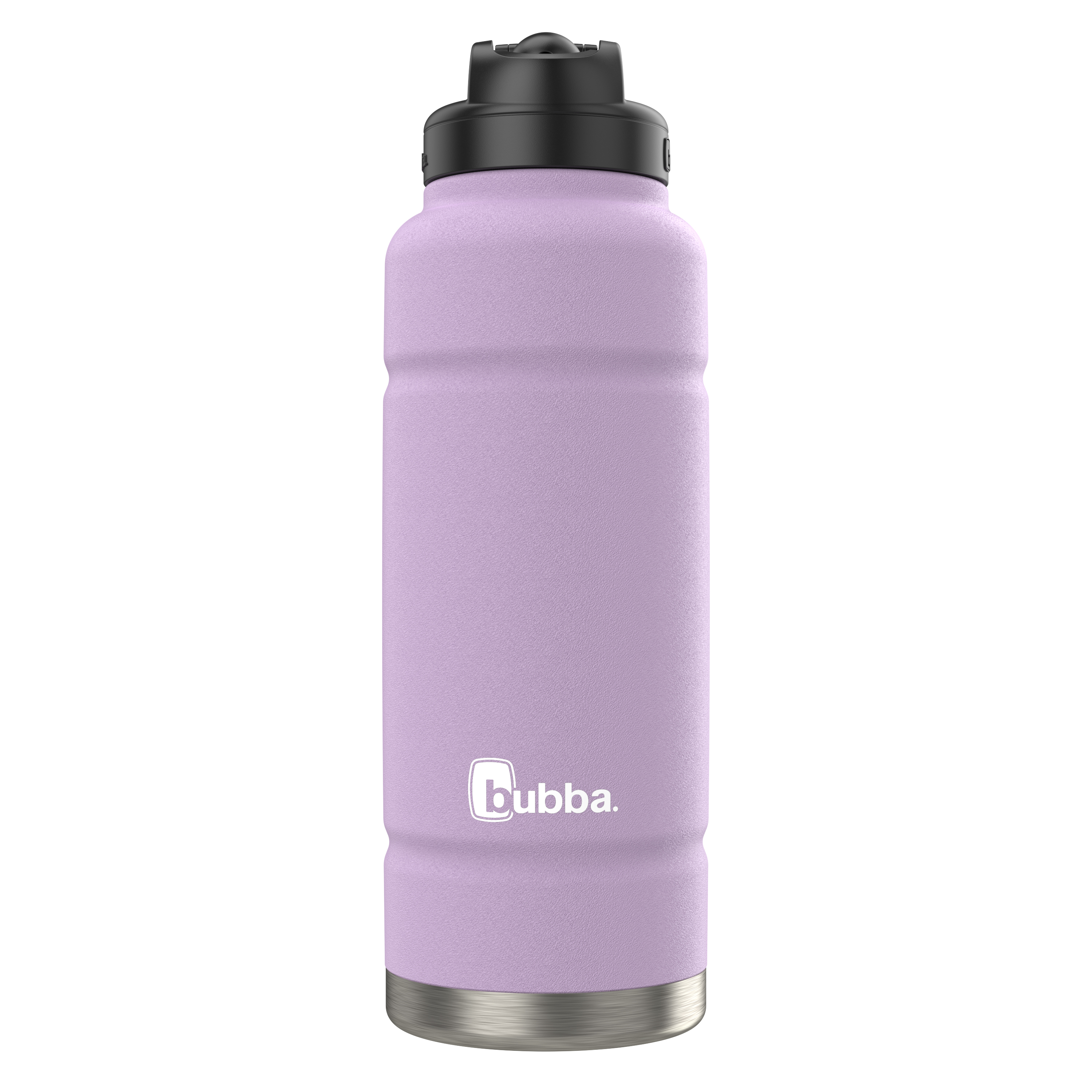 bubba 40 oz Trailblazer insulated water bottle in Lavender Frost, front view with straw lid