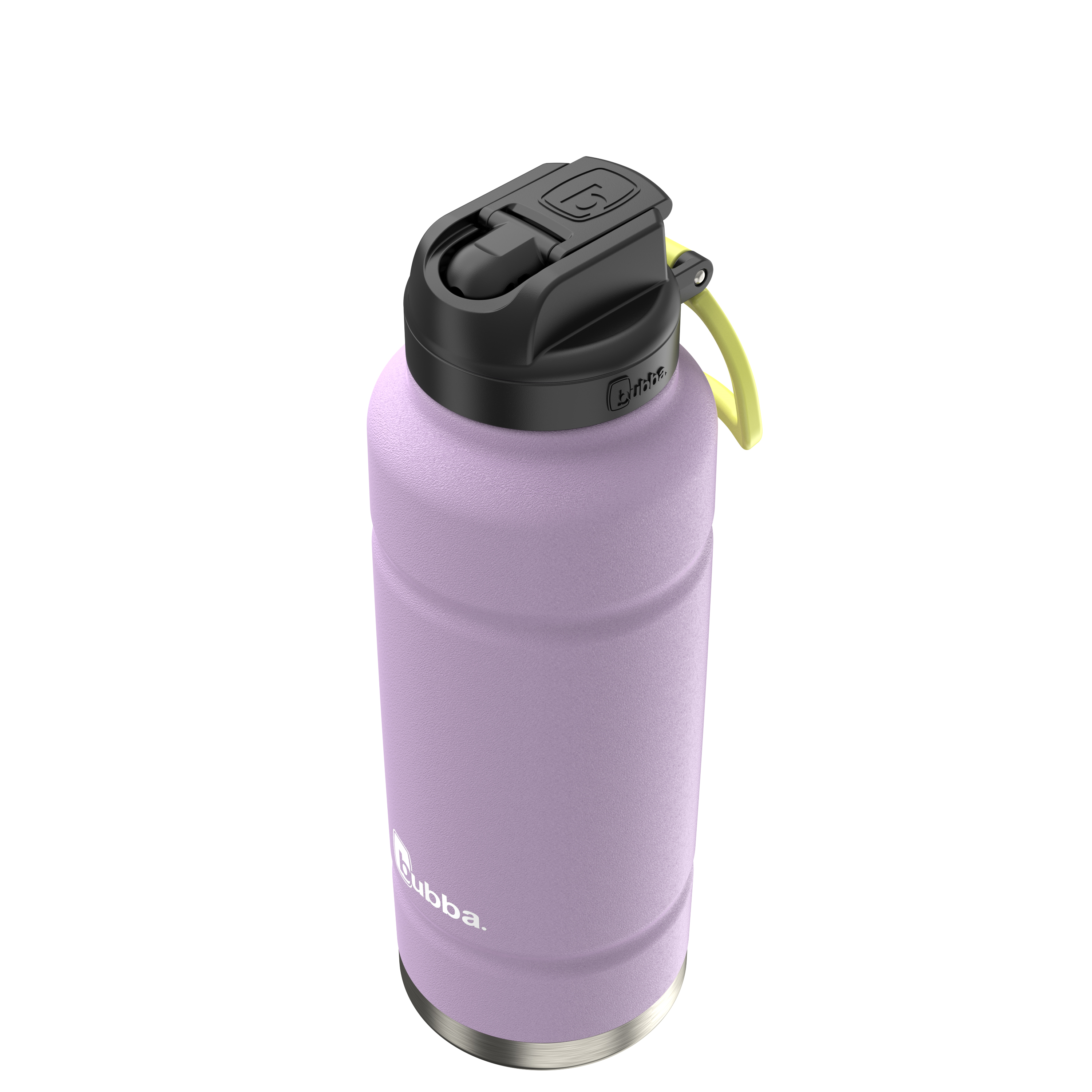 bubba 40 oz Trailblazer in Lavender Frost, angled view showing the straw lid and carry loop