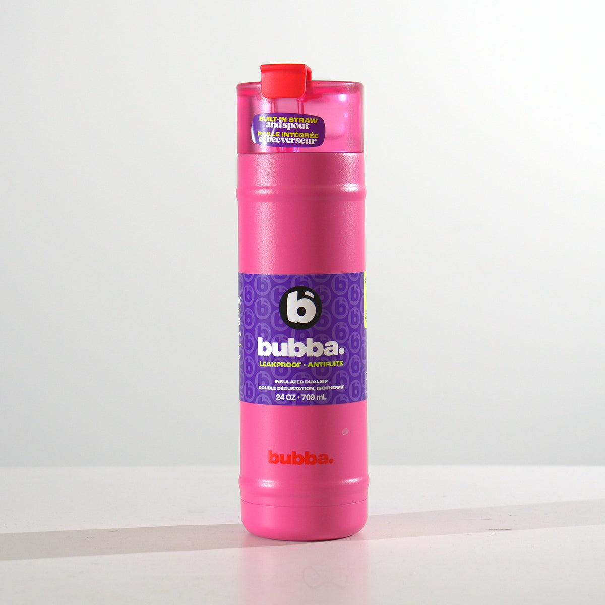 24 oz DualSip insulated bottle in Flora Aura, studio photo